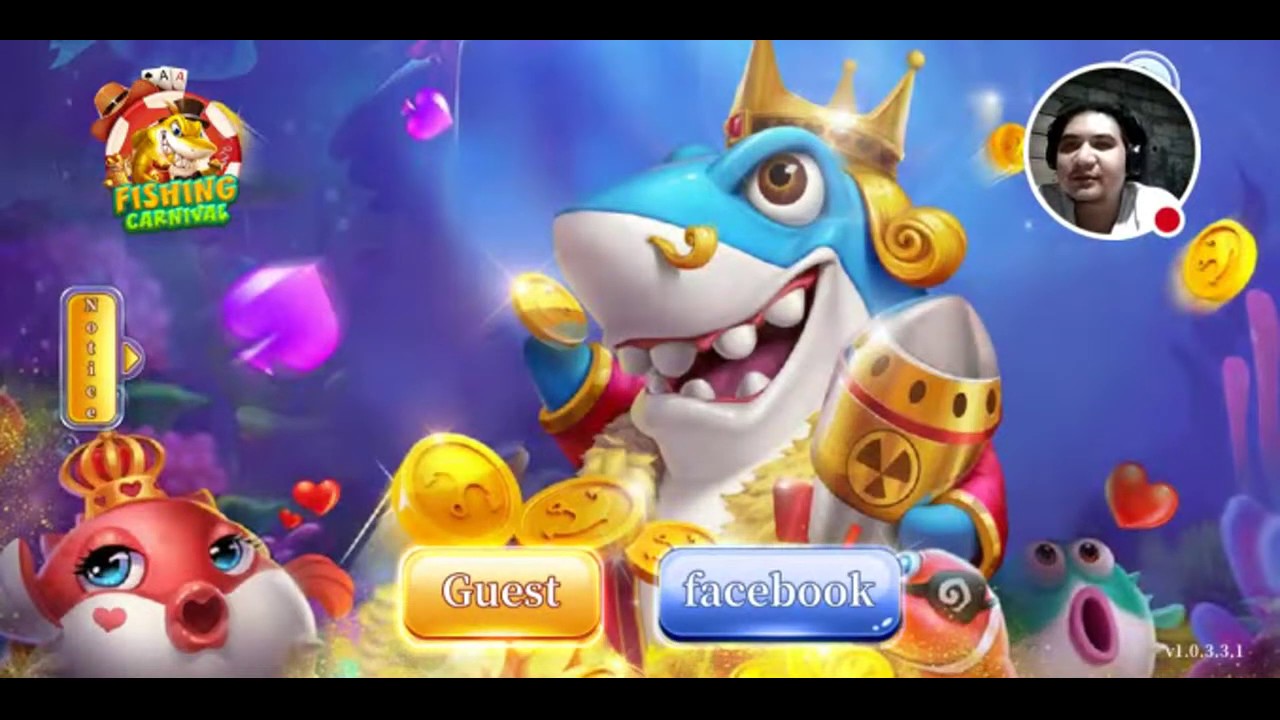 หน้าจอเกมยิงปลาที่มีปลาหลากชนิดว่ายอยู่ในโลกใต้ทะเล